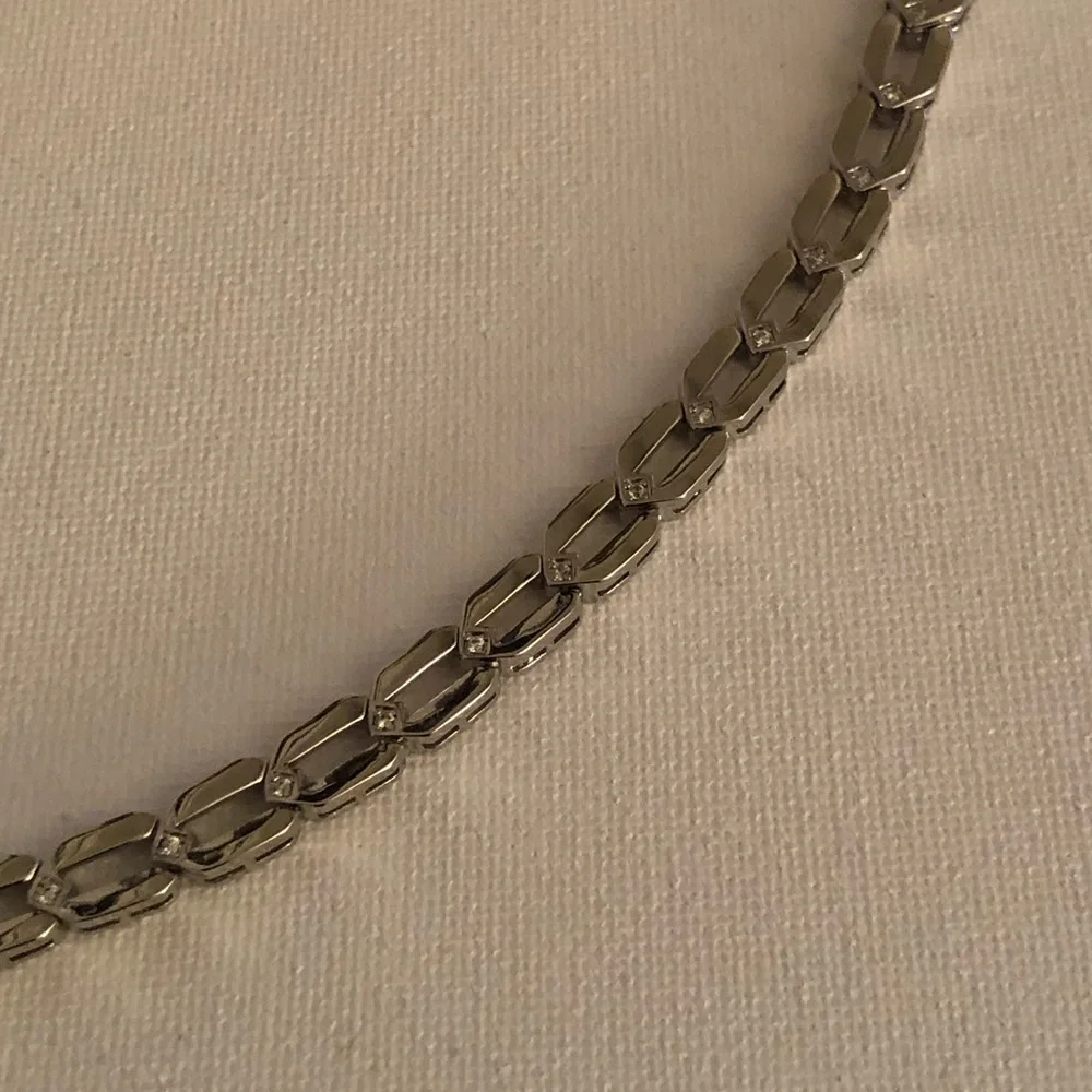 Men's Silver Link Bracelet - Polished Stainless Style